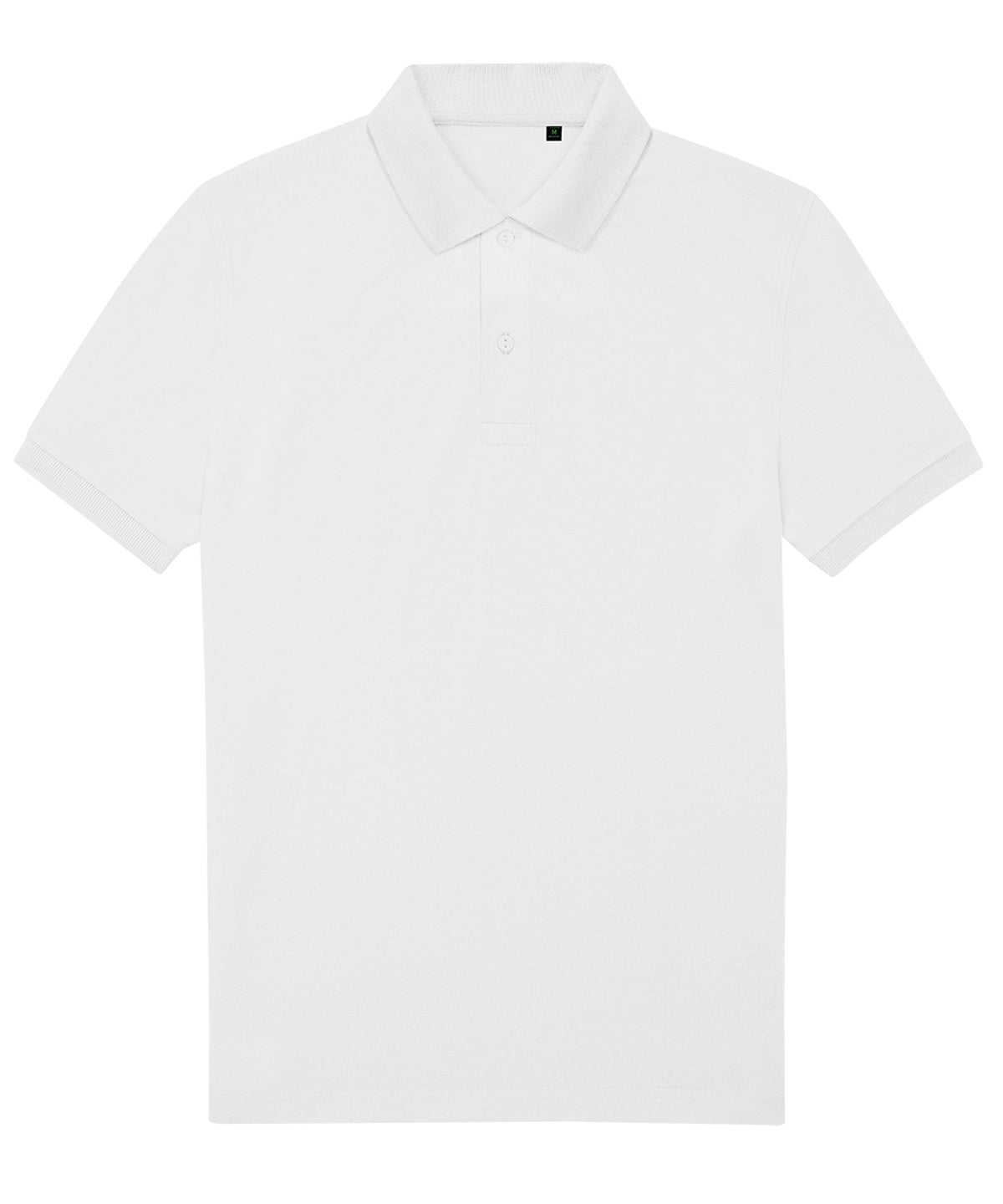 Tryck din logga på Piké från B&C Collection - Anpassa B&C My Eco Polo 65/35 i färgen Vit för företag, föreningar och privatpersoner