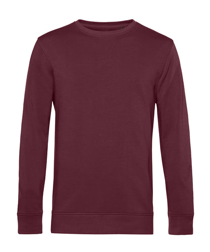 Tryck din logga på Sweatshirts från B&C Collection - Anpassa B&C Collection - Inspire rund hals i färgen Burgundy för företag, föreningar och privatpersoner