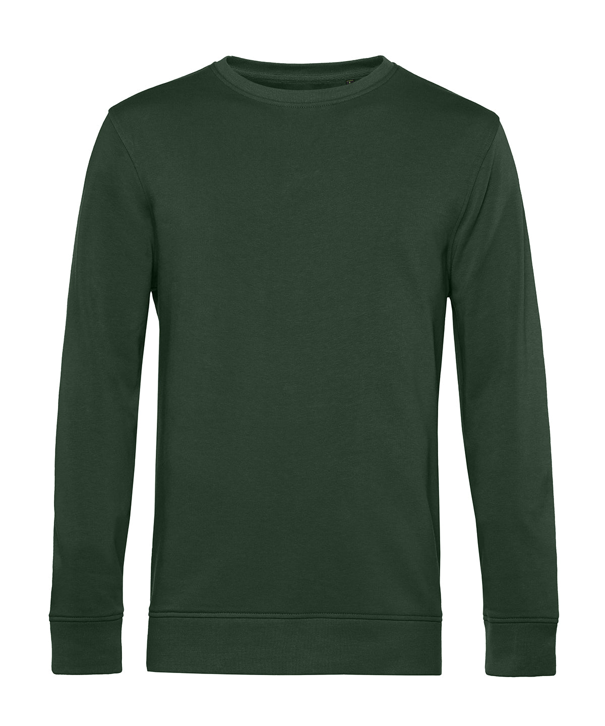 Tryck din logga på Sweatshirts från B&C Collection - Anpassa B&C Collection - Inspire rund hals i färgen Mörkgrön för företag, föreningar och privatpersoner