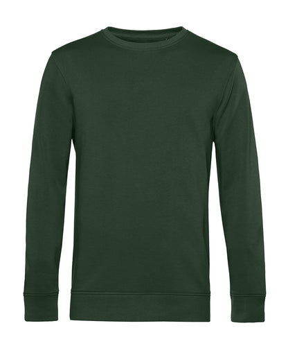Tryck din logga på Sweatshirts från B&C Collection - Anpassa B&C Collection - Inspire rund hals i färgen Mörkgrön för företag, föreningar och privatpersoner