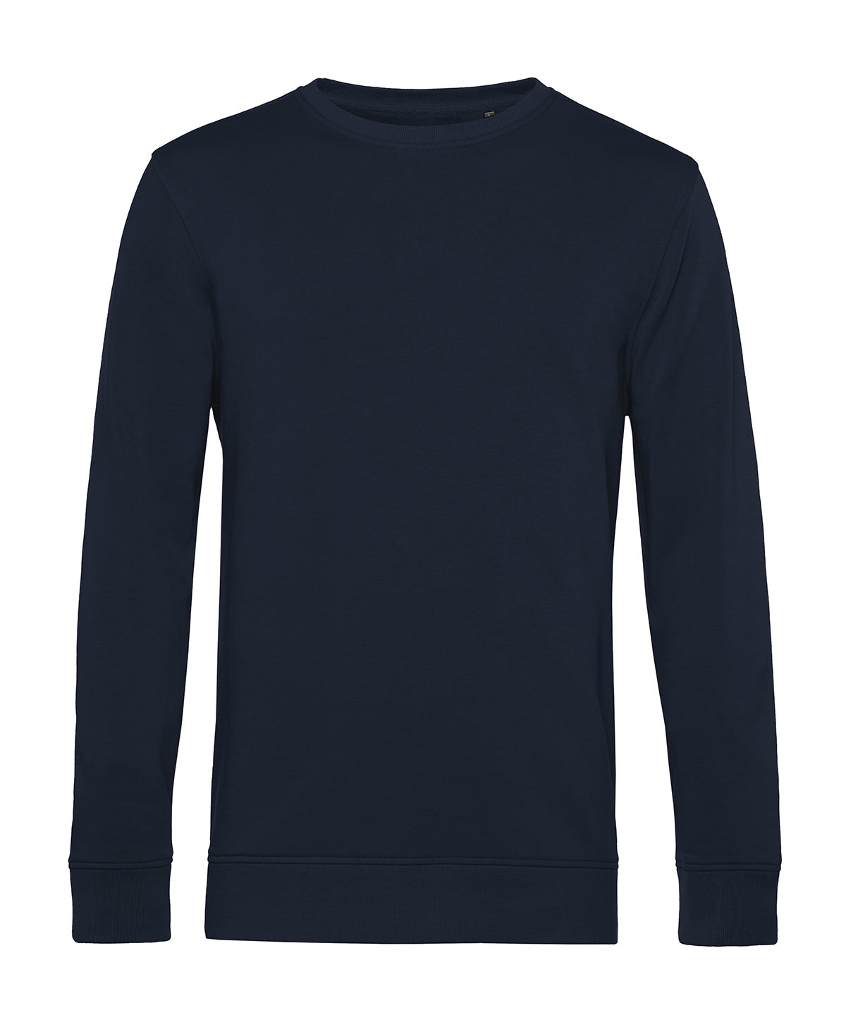Tryck din logga på Sweatshirts från B&C Collection - Anpassa B&C Collection - Inspire rund hals i färgen Marinblå för företag, föreningar och privatpersoner