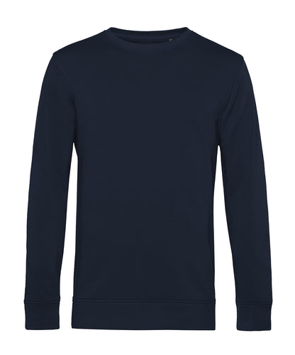 Tryck din logga på Sweatshirts från B&C Collection - Anpassa B&C Collection - Inspire rund hals i färgen Marinblå för företag, föreningar och privatpersoner