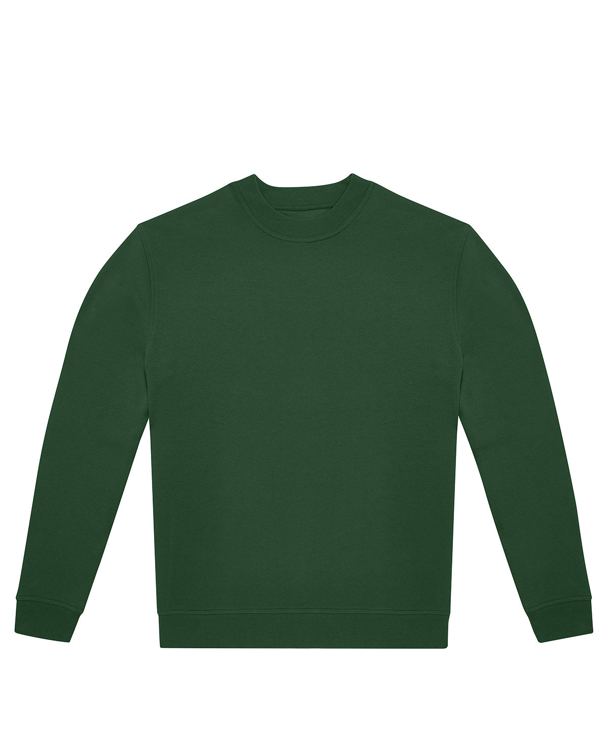 Tryck din logga på Sweatshirts från B&C Collection - Anpassa B&C Collection - Besättning i färgen Djup grön för företag, föreningar och privatpersoner