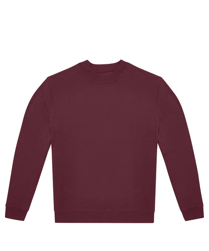 Tryck din logga på Sweatshirts från B&C Collection - Anpassa B&C Collection - Besättning i färgen Burgundy för företag, föreningar och privatpersoner
