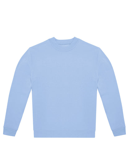 Tryck din logga på Sweatshirts från B&C Collection - Anpassa B&C Collection - Besättning i färgen Ljusblå för företag, föreningar och privatpersoner