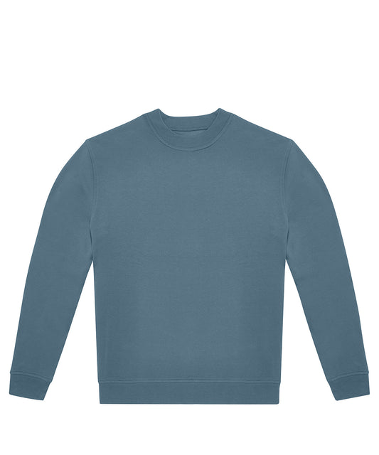 Tryck din logga på Sweatshirts från B&C Collection - Anpassa B&C Collection - Besättning i färgen Mellanblå 3XL för företag, föreningar och privatpersoner