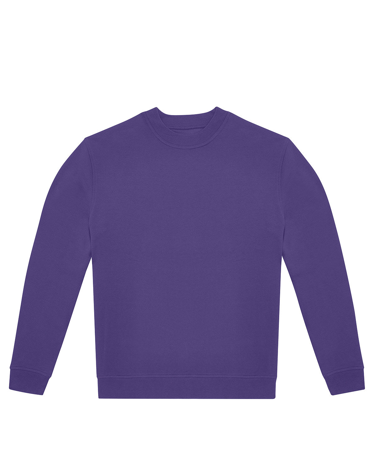 Tryck din logga på Sweatshirts från B&C Collection - Anpassa B&C Collection - Besättning i färgen Mörk lila för företag, föreningar och privatpersoner