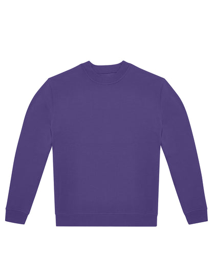 Tryck din logga på Sweatshirts från B&C Collection - Anpassa B&C Collection - Besättning i färgen Mörk lila för företag, föreningar och privatpersoner