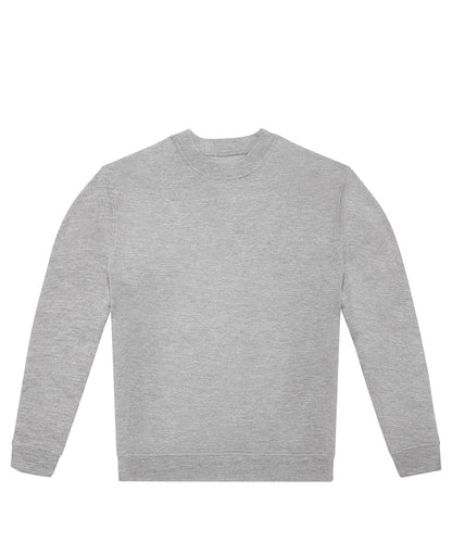 Tryck din logga på Sweatshirts från B&C Collection - Anpassa B&C Collection - Besättning i färgen Ljusgrå för företag, föreningar och privatpersoner