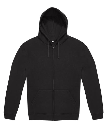 Tryck din logga på Hoodies från B&C Collection - Anpassa B&C Collection - Zip Hoodie i färgen Svart för företag, föreningar och privatpersoner