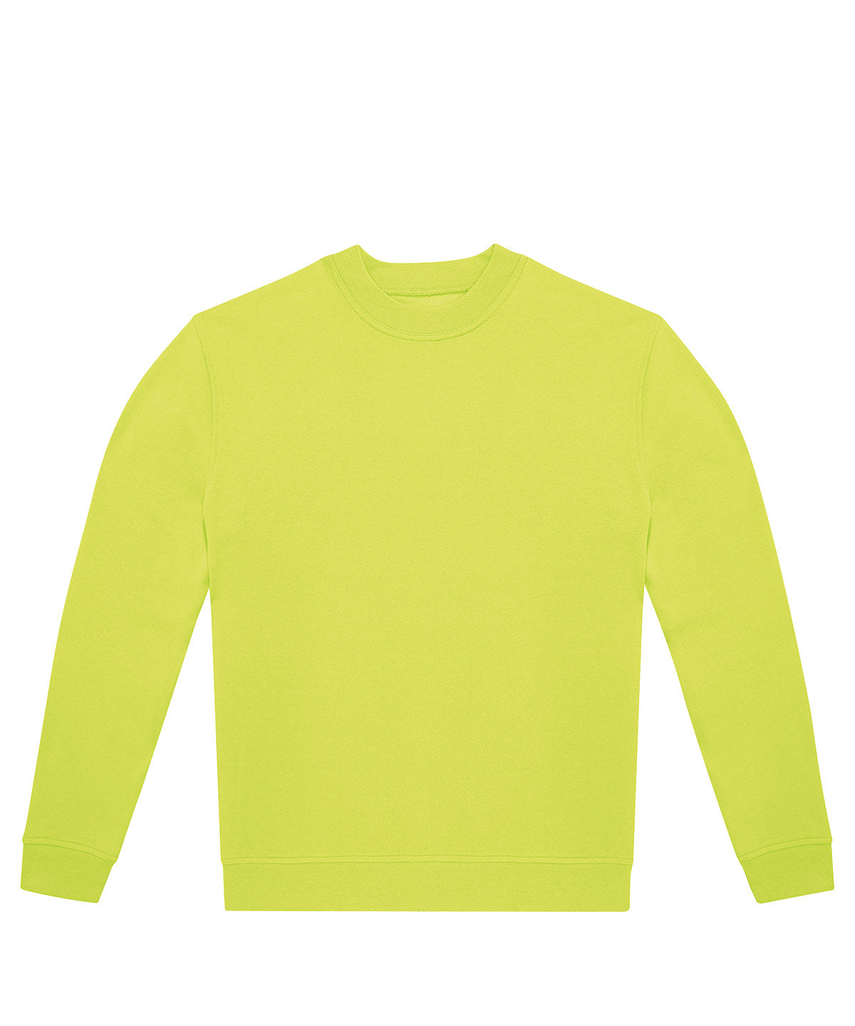 Tryck din logga på Sweatshirts från B&C Collection - Anpassa B&C Collection - Besättning i färgen Lime för företag, föreningar och privatpersoner
