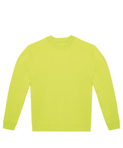 Tryck din logga på Sweatshirts från B&C Collection - Anpassa B&C Collection - Besättning i färgen Lime för företag, föreningar och privatpersoner