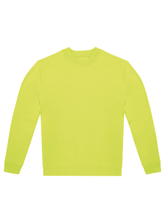 Tryck din logga på Sweatshirts från B&C Collection - Anpassa B&C Collection - Besättning i färgen Lime för företag, föreningar och privatpersoner