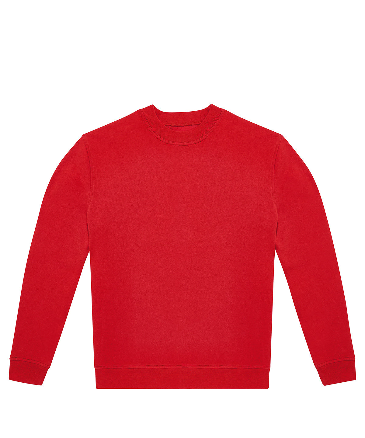 Tryck din logga på Sweatshirts från B&C Collection - Anpassa B&C Collection - Besättning i färgen Mellan röd för företag, föreningar och privatpersoner