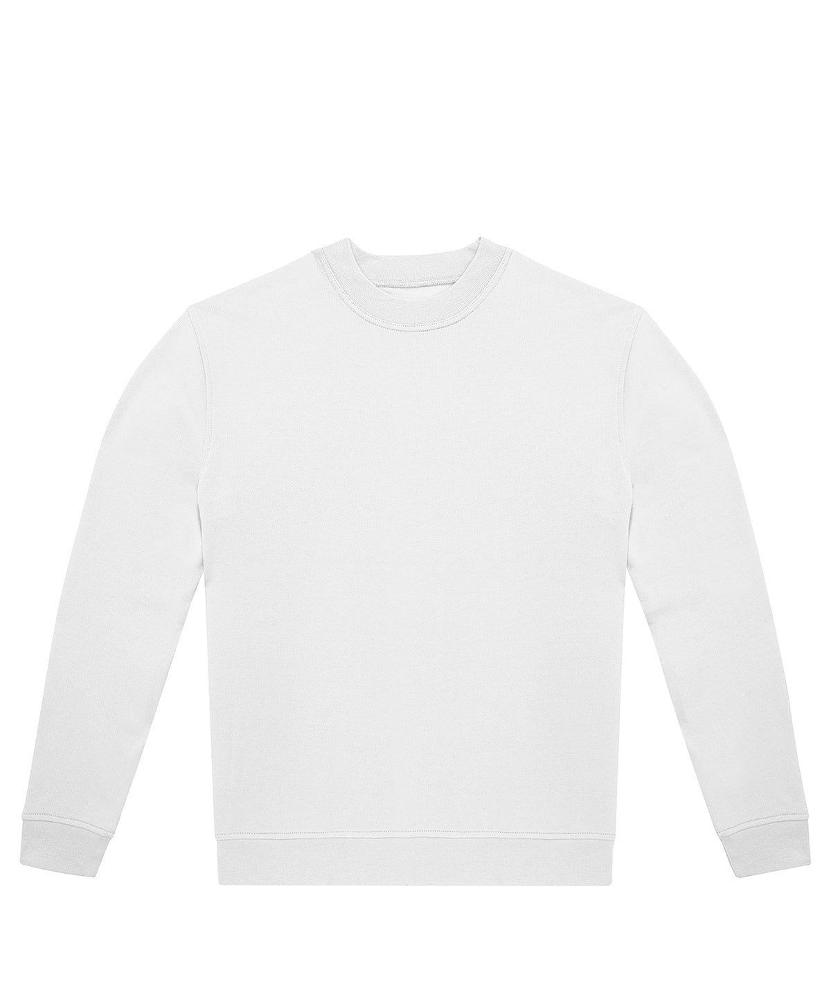 Tryck din logga på Sweatshirts från B&C Collection - Anpassa B&C Collection - Besättning i färgen Vit för företag, föreningar och privatpersoner