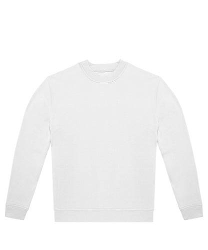 Tryck din logga på Sweatshirts från B&C Collection - Anpassa B&C Collection - Besättning i färgen Vit för företag, föreningar och privatpersoner