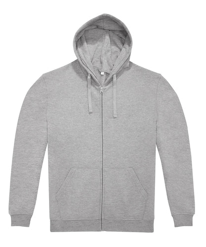 Tryck din logga på Hoodies från B&C Collection - Anpassa B&C Collection - ID.224 Zip Hoodie i färgen Ljusgrå för företag, föreningar och privatpersoner