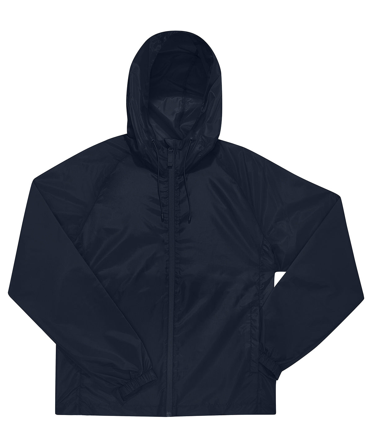 Tryck din logga på Jackor från B&C Collection - Anpassa B&C Reset fodrad vindjacka i färgen Marinblå för företag, föreningar och privatpersoner