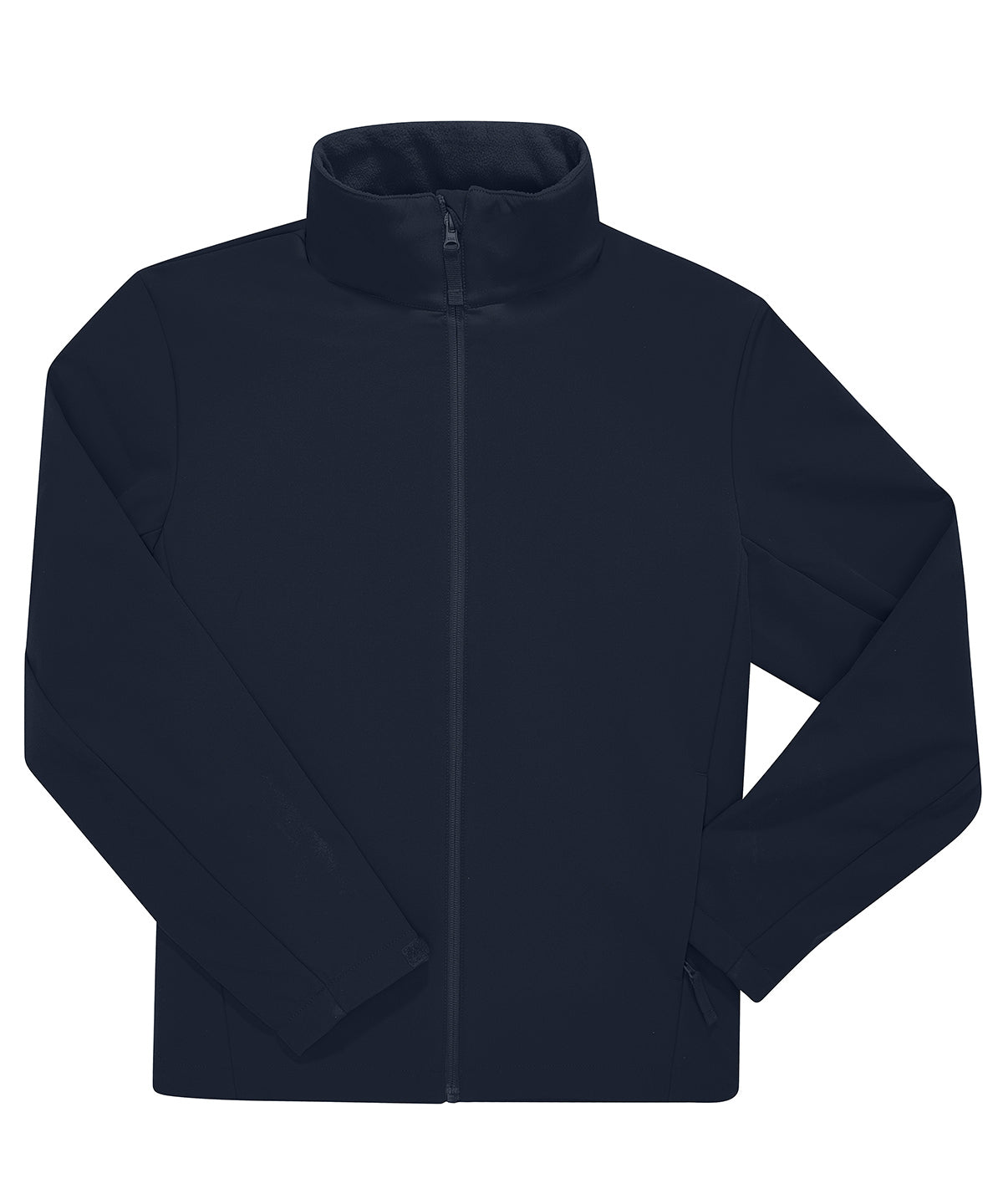 Tryck din logga på Softshelljackor från B&C Collection - Anpassa B&C Reset 3Lr softshell i färgen Marinblå för företag, föreningar och privatpersoner