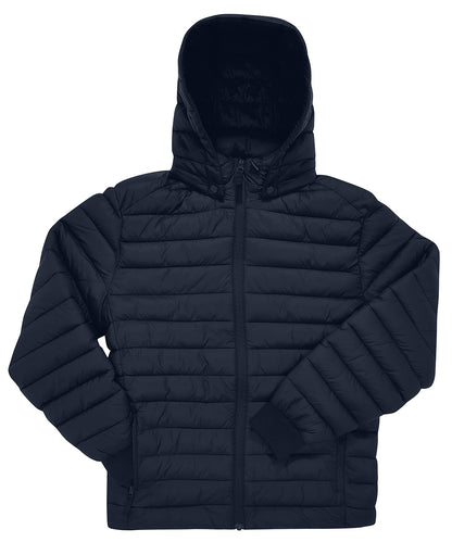 Tryck din logga på Jackor från B&C Collection - Anpassa B&C Återställning puffer i färgen Marinblå för företag, föreningar och privatpersoner