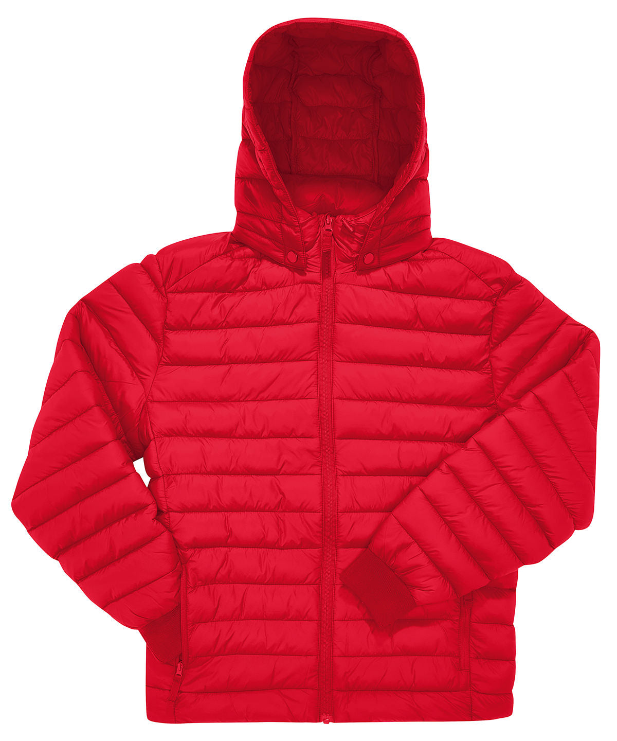 Tryck din logga på Jackor från B&C Collection - Anpassa B&C Återställning puffer i färgen Mellan röd för företag, föreningar och privatpersoner