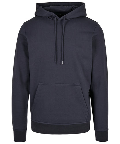 Tryck din logga på Hoodies från Build Your Brand Basic - Anpassa Build Your Brand Basic - Bas Hoodie i färgen Marinblå för företag, föreningar och privatpersoner