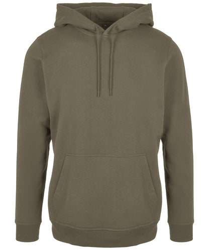 Tryck din logga på Hoodies från Build Your Brand Basic - Anpassa Build Your Brand Basic - Bas Hoodie i färgen Oliv för företag, föreningar och privatpersoner