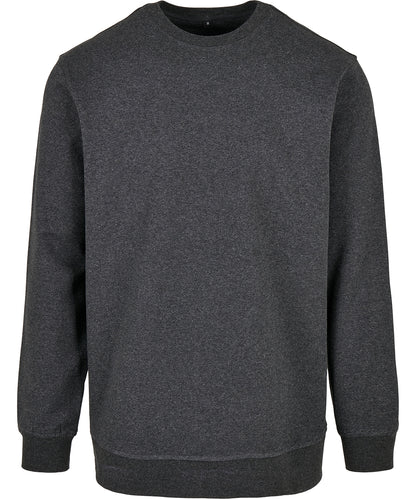 Tryck din logga på Sweatshirts från Build Your Brand Basic - Anpassa Build Your Brand - Basic Bas rund hals i färgen Mörkgrå för företag, föreningar och privatpersoner