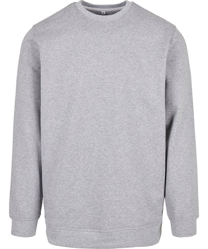 Tryck din logga på Sweatshirts från Build Your Brand Basic - Anpassa Build Your Brand - Basic Bas rund hals i färgen Ljunggrå för företag, föreningar och privatpersoner
