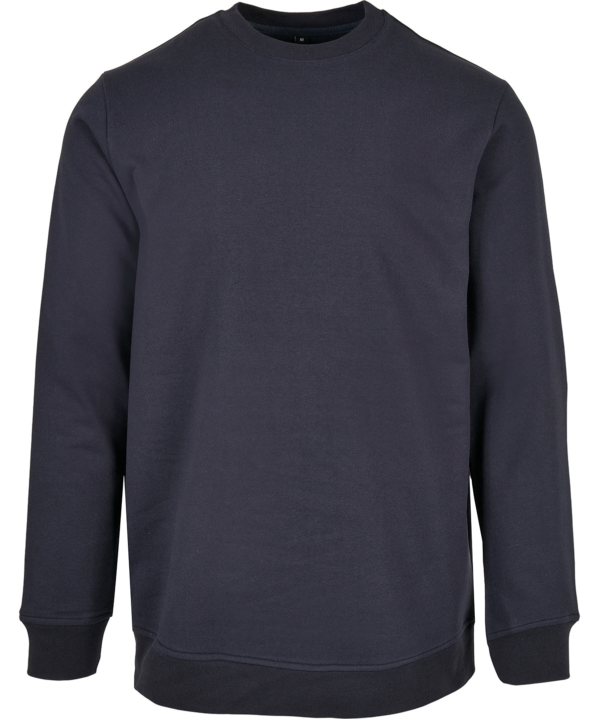 Tryck din logga på Sweatshirts från Build Your Brand Basic - Anpassa Build Your Brand - Basic Bas rund hals i färgen Marinblå för företag, föreningar och privatpersoner