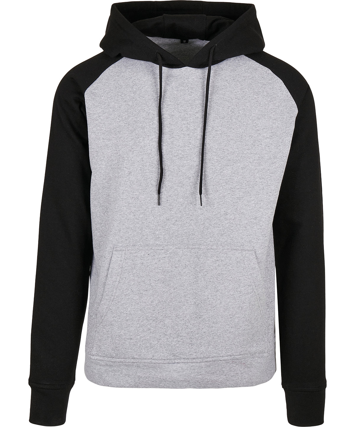 Tryck din logga på Hoodies från Build Your Brand Basic - Anpassa Build Your Brand Basic - Bas Raglan Hoodie i färgen Ljunggrå för företag, föreningar och privatpersoner
