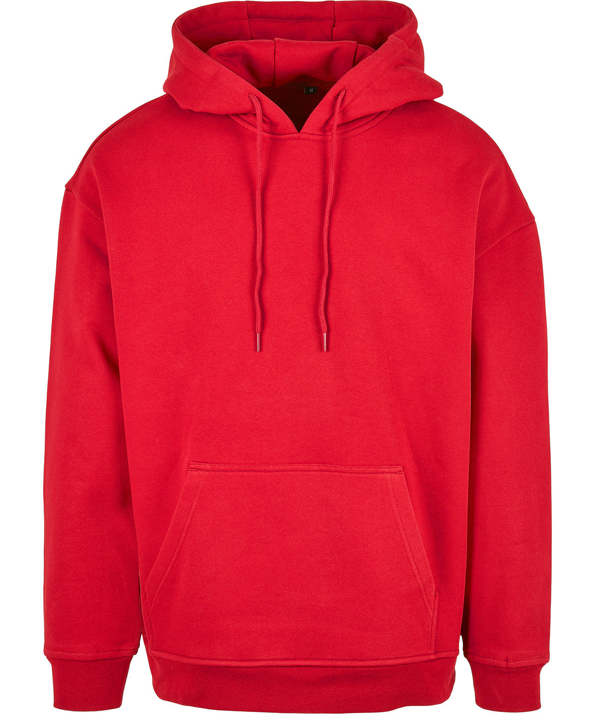 Tryck din logga på Hoodies från Build Your Brand Basic - Anpassa Build Your Brand Basic - Bas Hoodie i Oversize-modell i färgen Mellan röd för företag, föreningar och privatpersoner
