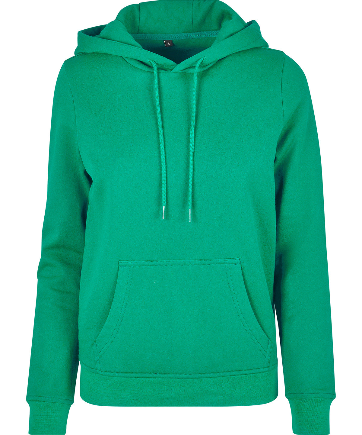 Tryck din logga på Hoodies från Build Your Brand Basic - Anpassa Build Your Brand Basic - Bas Hoodie i Oversize-modell i färgen Mellan grön för företag, föreningar och privatpersoner