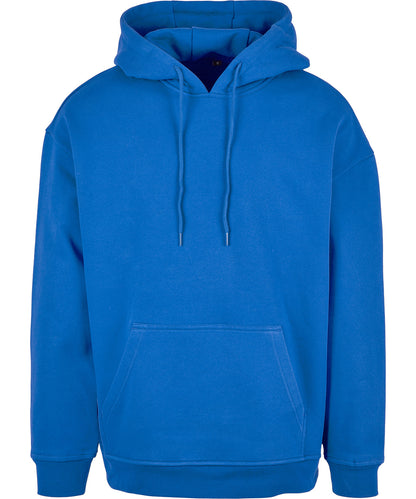 Tryck din logga på Hoodies från Build Your Brand Basic - Anpassa Build Your Brand Basic - Bas Hoodie i Oversize-modell i färgen Mellanblå för företag, föreningar och privatpersoner