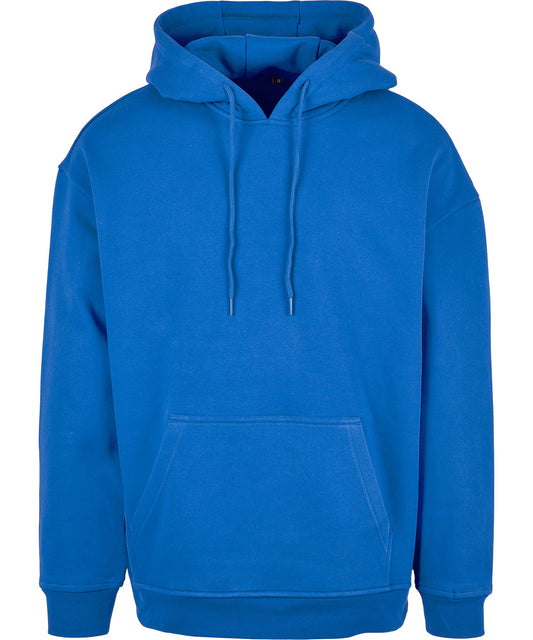 Tryck din logga på Hoodies från Build Your Brand Basic - Anpassa Build Your Brand Basic - Bas Hoodie i Oversize-modell i färgen Mellanblå för företag, föreningar och privatpersoner