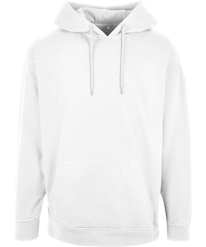 Tryck din logga på Hoodies från Build Your Brand Basic - Anpassa Build Your Brand Basic - Bas Hoodie i Oversize-modell i färgen Vit för företag, föreningar och privatpersoner