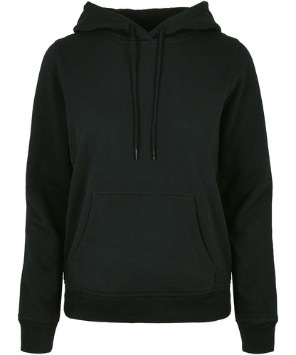 Tryck din logga på Hoodies från Build Your Brand Basic - Anpassa Build Your Brand Basic - Bas Dam Hoodie i färgen Svart för företag, föreningar och privatpersoner