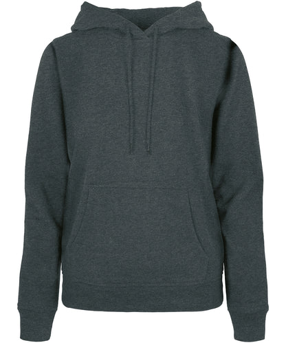 Tryck din logga på Hoodies från Build Your Brand Basic - Anpassa Build Your Brand Basic - Bas Dam Hoodie i färgen Mörkgrå för företag, föreningar och privatpersoner