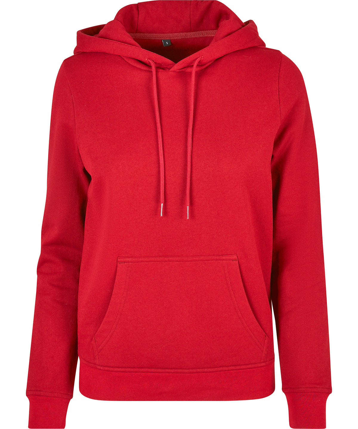 Tryck din logga på Hoodies från Build Your Brand Basic - Anpassa Build Your Brand Basic - Bas Dam Hoodie i färgen Mellan röd för företag, föreningar och privatpersoner