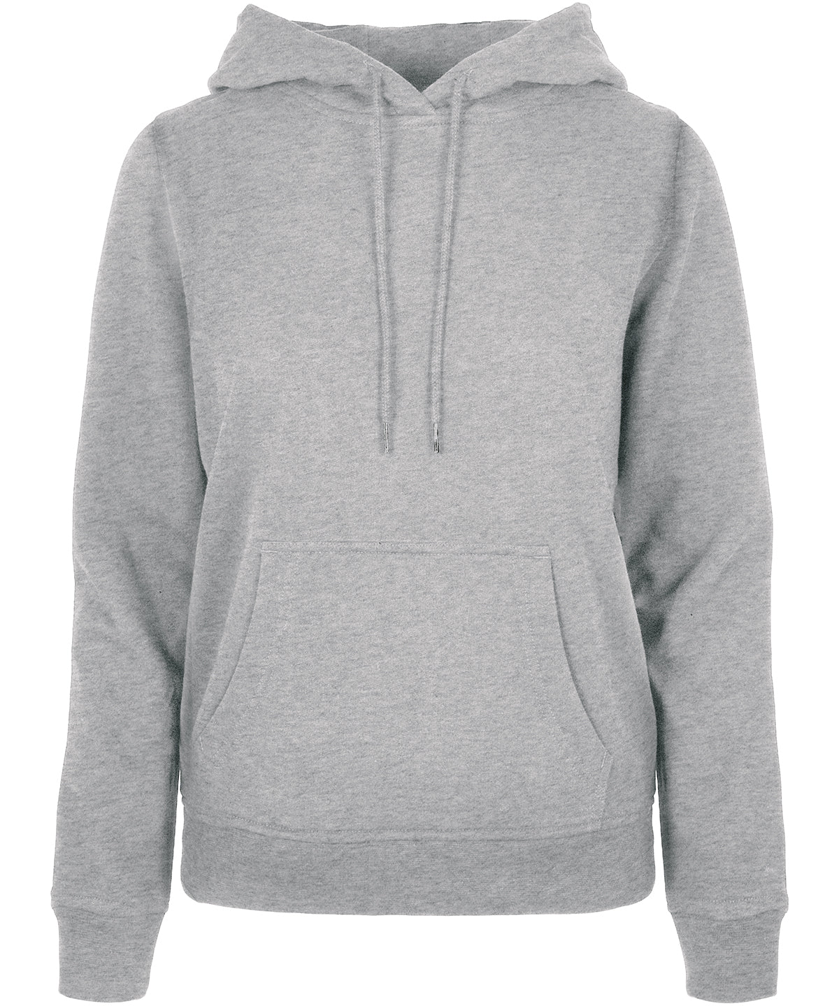 Tryck din logga på Hoodies från Build Your Brand Basic - Anpassa Build Your Brand Basic - Bas Dam Hoodie i färgen Ljunggrå för företag, föreningar och privatpersoner