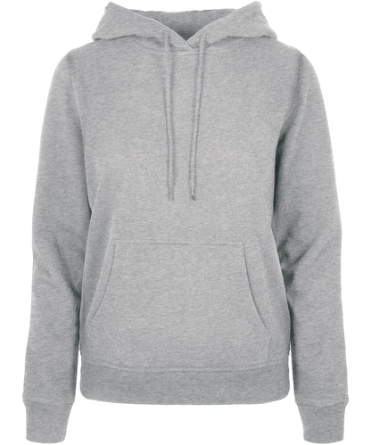 Tryck din logga på Hoodies från Build Your Brand Basic - Anpassa Build Your Brand Basic - Bas Dam Hoodie i färgen Ljunggrå för företag, föreningar och privatpersoner