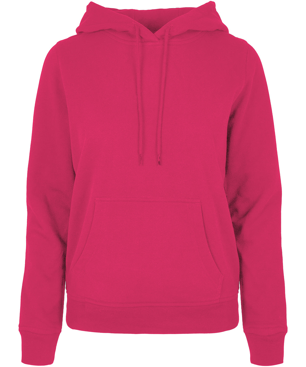 Tryck din logga på Hoodies från Build Your Brand Basic - Anpassa Build Your Brand Basic - Bas Dam Hoodie i färgen Mörkrosa för företag, föreningar och privatpersoner