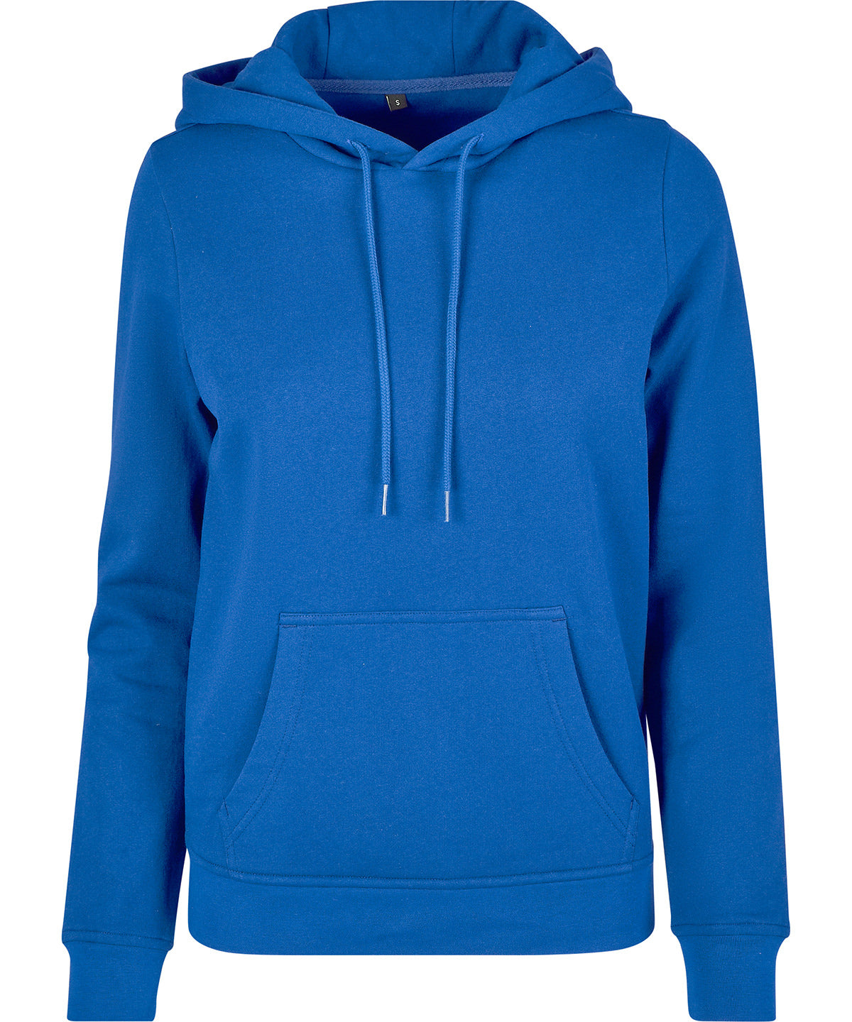 Tryck din logga på Hoodies från Build Your Brand Basic - Anpassa Build Your Brand Basic - Bas Dam Hoodie i färgen Mellanblå för företag, föreningar och privatpersoner