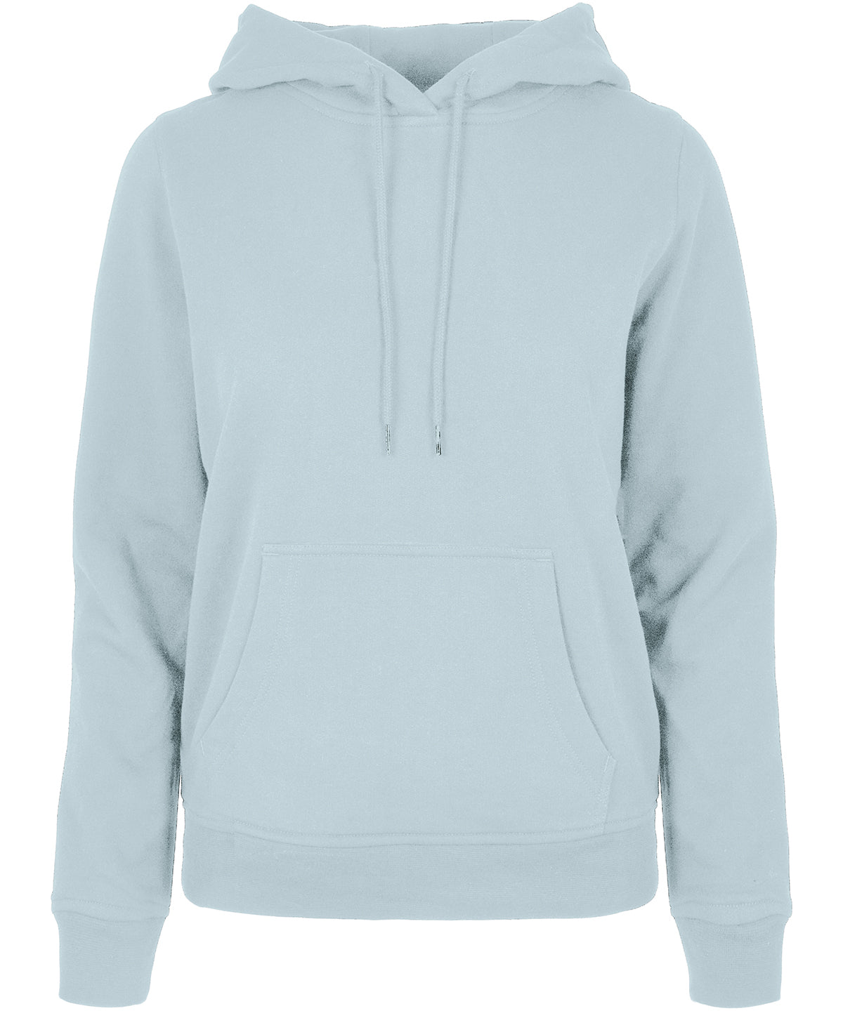 Tryck din logga på Hoodies från Build Your Brand Basic - Anpassa Build Your Brand Basic - Bas Dam Hoodie i färgen Ljusblå för företag, föreningar och privatpersoner