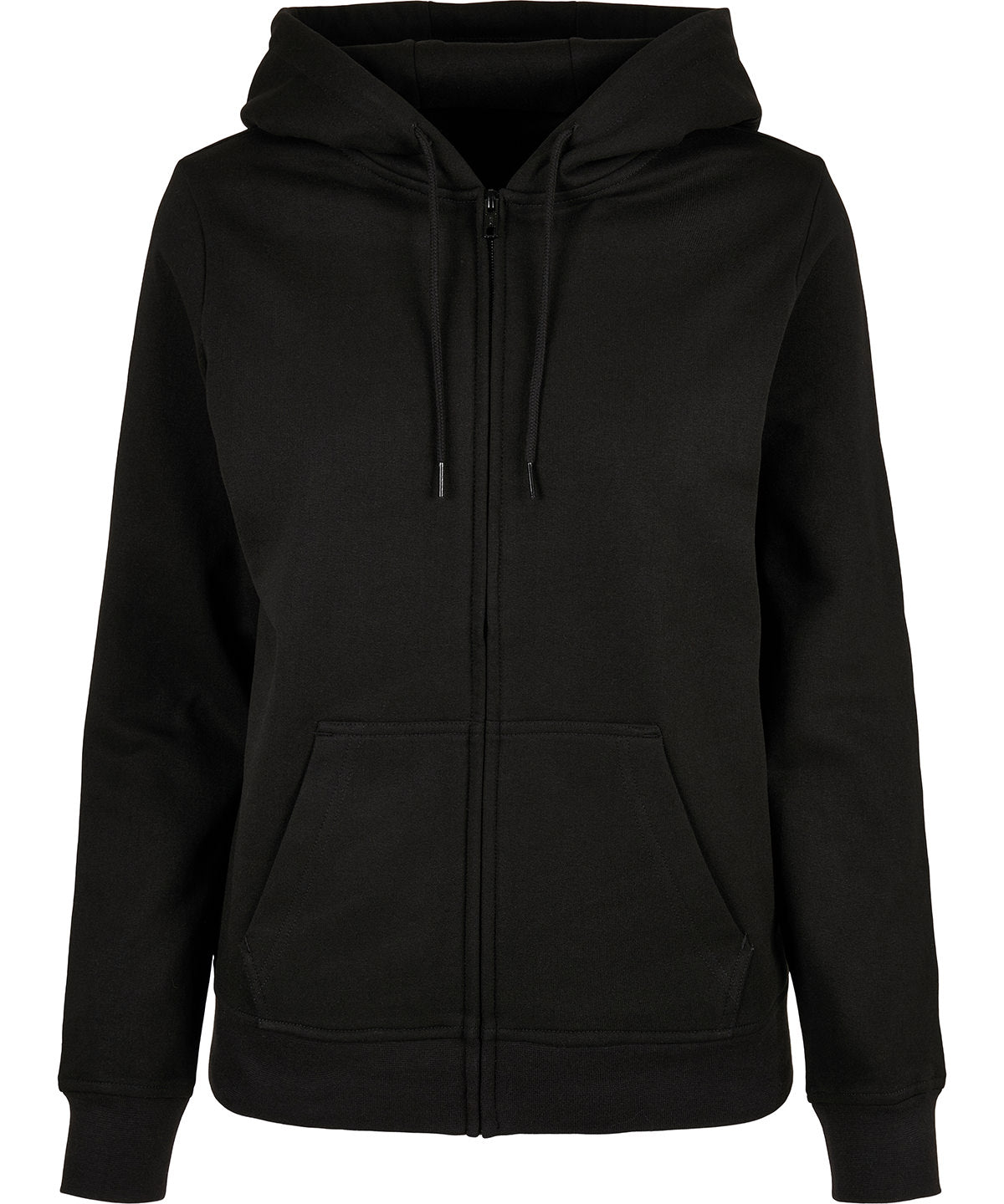 Tryck din logga på Hoodies från Build Your Brand Basic - Anpassa Build Your Brand Basic - Zip Dam Hoodie i färgen för företag, föreningar och privatpersoner