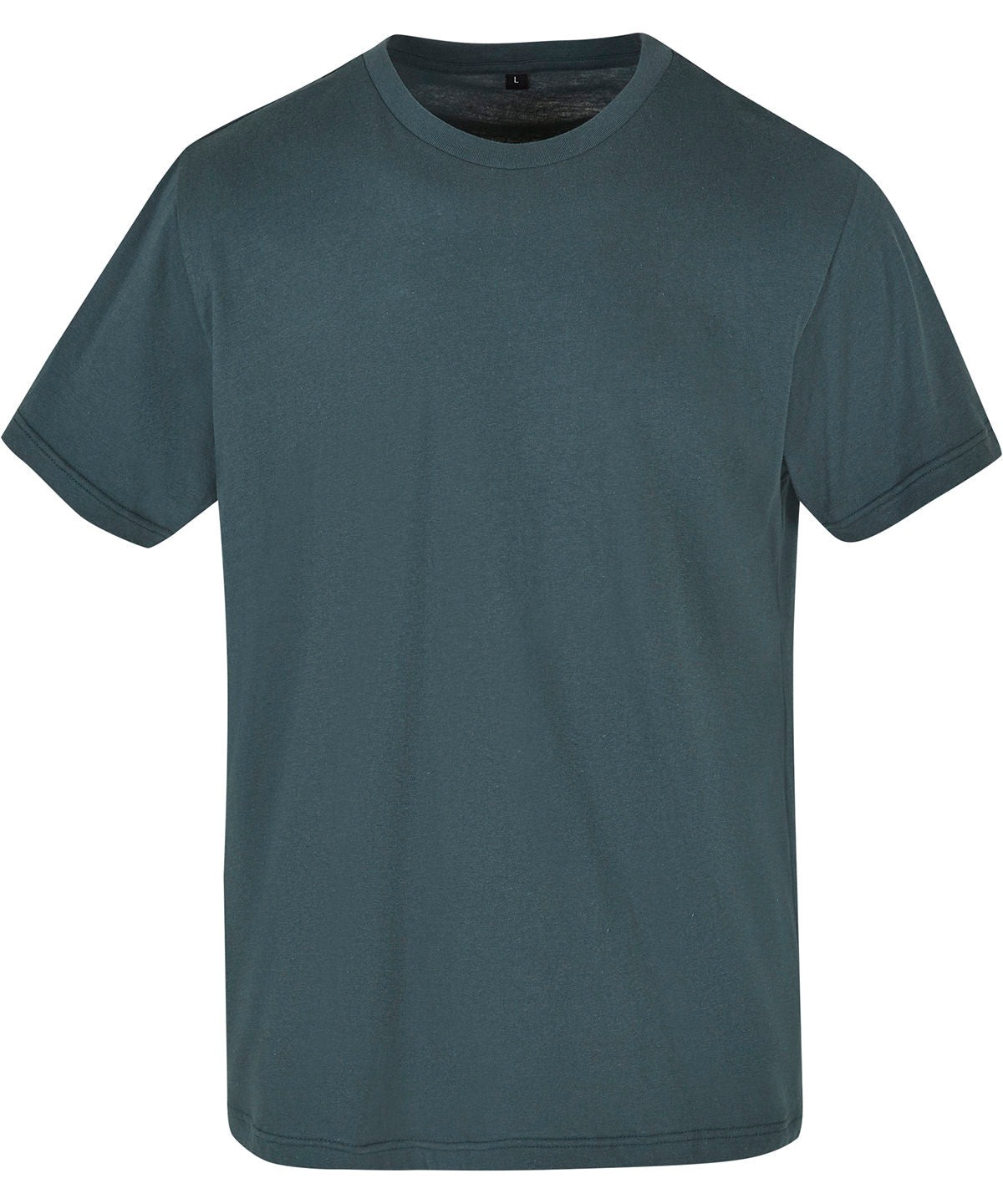 Tryck din logga på T-shirts från Build Your Brand Basic - Anpassa Basic Crew Neck T-Shirt - Herr i färgen Djup grön för företag, föreningar och privatpersoner