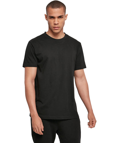 Tryck din logga på T-shirts från Build Your Brand Basic - Anpassa Basic Crew Neck T-Shirt - Herr i färgen för företag, föreningar och privatpersoner