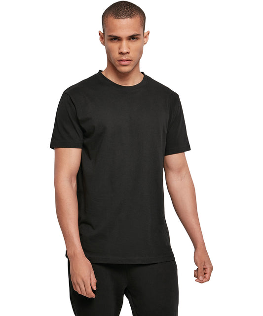 Tryck din logga på T-shirts från Build Your Brand Basic - Anpassa Basic Crew Neck T-Shirt - Herr i färgen för företag, föreningar och privatpersoner