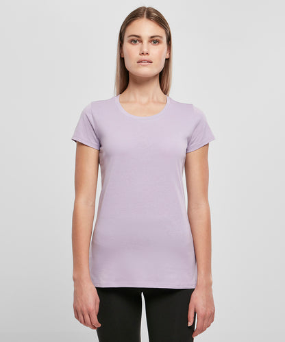 Tryck din logga på T-shirts från Build Your Brand Basic - Anpassa Basic T-Shirt - Dam i färgen för företag, föreningar och privatpersoner