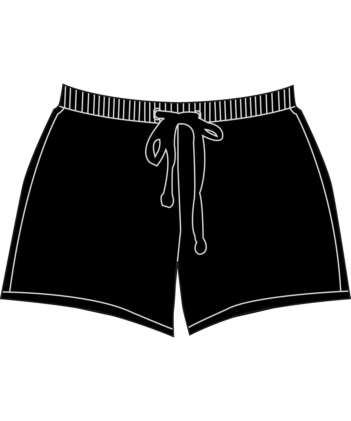 Tryck din logga på Shorts från Build Your Brand Basic - Anpassa Dam bas sweatshorts i färgen Svart för företag, föreningar och privatpersoner